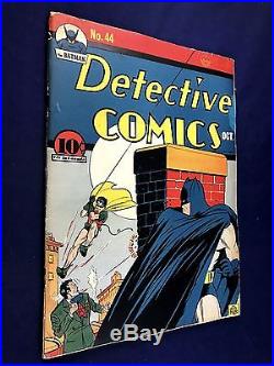 Detective Comics #44 (1940 DC Comics) Robin appearance Golden Age NO RESERVE