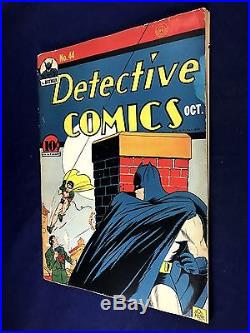 Detective Comics #44 (1940 DC Comics) Robin appearance Golden Age NO RESERVE
