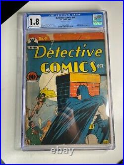 Detective Comics #44 Golden Age DC Comic Book CGC 1.8