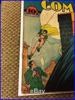 Detective Comics 44 (Oct 1940, DC) Golden Age Batman, early Robin appearance