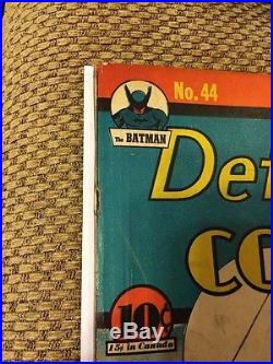 Detective Comics 44 (Oct 1940, DC) Golden Age Batman, early Robin appearance