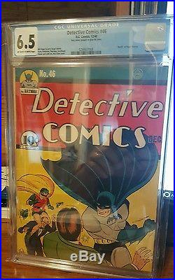 Detective Comics # 46 Dec 1940 Batman CGC 6.5 Golden Age & One of the Best Cover