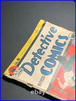 Detective Comics #49 (DC Comics 1941) GOLDEN AGE Early BATMAN appearance