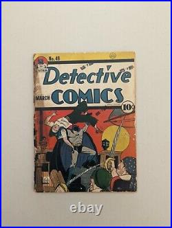 Detective Comics 49 Golden Age Batman 1941 Clayface Appearance