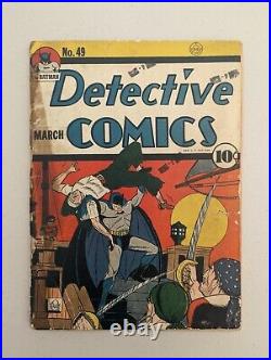 Detective Comics 49 Golden Age Batman 1941 Clayface Appearance