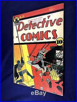 Detective Comics #53 (1941 DC) Batman Robin appearance Golden Age NO RESERVE