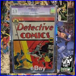 Detective Comics #53 CGC 2.5 Restored Golden Age Batman Comic DC