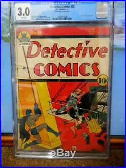 Detective Comics #53 Cgc 3.0 Early Golden Age Batman