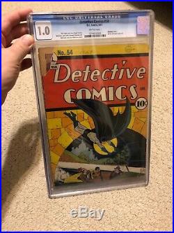 Detective Comics #54 CGC 1.0 Golden Age Looks Much Better Then Grade