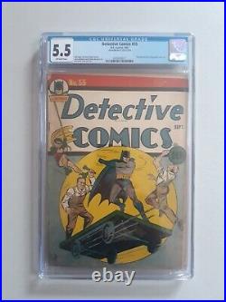 Detective Comics 55 CGC 5.5 Golden Age Batman 1941