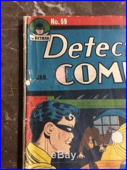 Detective Comics #59 Golden Age Batman 2nd App Penguin