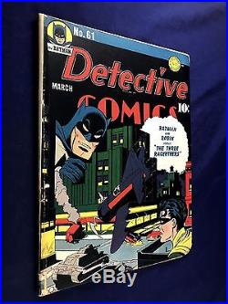 Detective Comics #61 (1942 DC) Batman Robin appearance Golden Age NO RESERVE