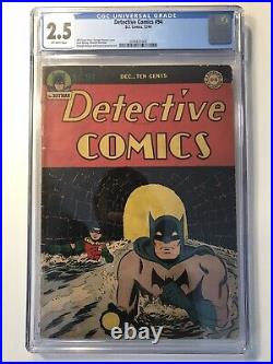 Detective Comics #94 CGC 2.5 Golden Age DC Comic Book! CLASSIC Batman Cvr! Rare