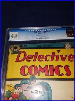 Detective Comics 97 CGC 4.5 Golden Age Batman