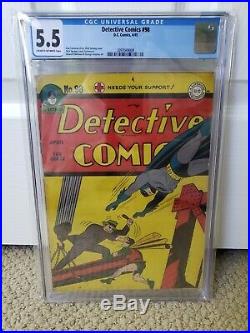 Detective Comics #98 (1945) CGC 5.5 Golden Age Mylar Protected