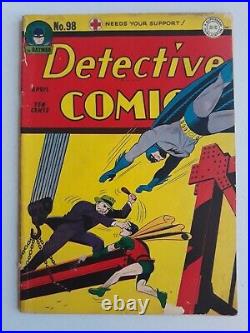 Detective Comics 98 Golden Age Batman 1945