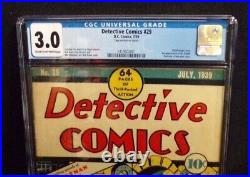 Detective Comics Batman #29 DC Comics Golden Age 1st Dr Death Cgc Graded 3.0
