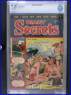 Diary Secrets #17 CBCS 7.5 VF- St. John 1953 (Golden Age Romance)HIGHEST GRADE