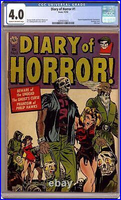 Diary of Horror #1 CGC 4.0 1952 4389005003