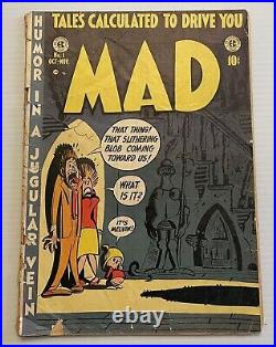 EC Comics Mad #1 1952 Golden Age Comic Book, First Issue RARE, Pre Mad Magazine