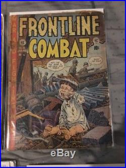 Ec Comics Frontline Combat 2 3 5 10 11 Two Fisted Tales 29 31 Golden Age Lot War