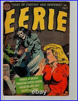 Eerie #9 (1952) Pre-Code Horror Golden Age Comic Book Avon Comics RARE Low Grade