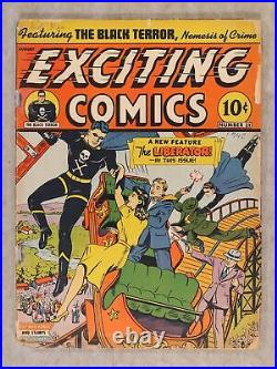 Exciting Comics #21 FR/GD 1.5 1942