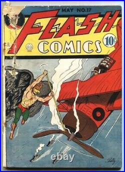 FLASH COMICS #17 1942 Hawkman-Golden-Age DC comic book