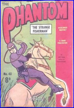 FREW PHANTOM # 40 1950's GOLDEN AGE AUSTRALIAN COMIC EXCELLENT COND SCARCE ISSUE