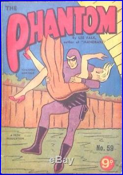 FREW PHANTOM # 59 1950's GOLDEN AGE AUSTRALIAN DRAWN COMIC