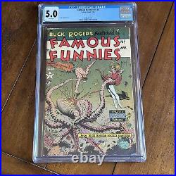 Famous Funnies #215 (1955) Frazetta! Sci-Fi! Good Girl! CGC 5.0 -White Pages