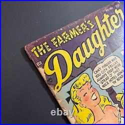 Farmer's Daughter 2 RARE Golden Age comic book Stanhall 1954 Good Girl cover
