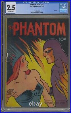 Feature Book #39 Cgc 2.5 The Phantom Very Rare Golden Age