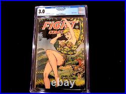 Fight Comics #49- CGC 3.0 Golden Age! Jungle Covers Start! Tiger Girl
