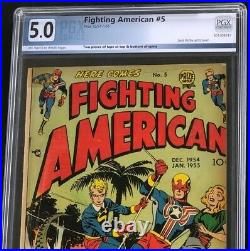 Fighting American #5 (Prize 1954) PGX 5.0 Rare! Golden Age Jack Kirby
