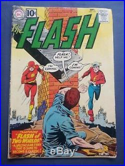 Flash #123 1962, DC 1st Earth Two, 1st Golden Age Flash in Silver