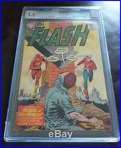 Flash #123 (1st Golden Age Flash In Silver Age) Huge Mega Key Issue Cgc 5.5