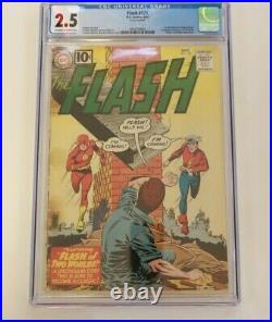 Flash 123 CGC 2.5 1st Golden Age Flash in Silver Age 1st Earth II 1961 DC