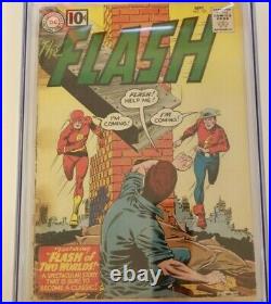 Flash 123 CGC 2.5 1st Golden Age Flash in Silver Age 1st Earth II 1961 DC