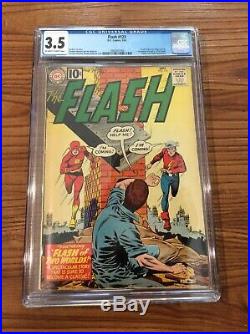Flash 123 CGC 3.5 VG- OWithW 1st Golden Age Flash Earth II
