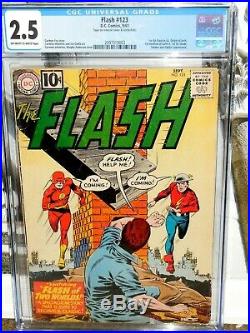 Flash #123 Cgc 2.5 First Earth II Golden Age Flash Appearance Key Issue