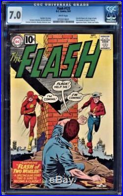 Flash #123 Cgc 7.0 White 1st Golden Age Flash In The Silver Age #0722018001