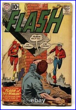 Flash #123 DC comic book 1967 First Earth II golden-age Flash Silver-Age FR