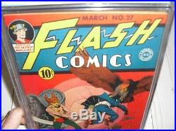Flash Comics #27 CGC 5.0 from 1942! RARE Golden Age Moldoff art not CBCS