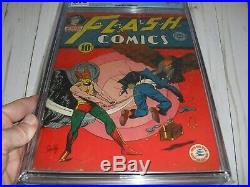 Flash Comics #27 CGC 5.0 from 1942! RARE Golden Age Moldoff art not CBCS