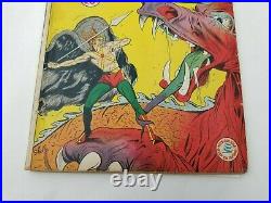 Flash Comics #31 DC Comics 1942 Golden Age Hawkman & Dragon Cover