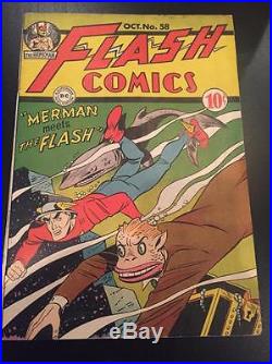 Flash Comics 58 Golden Age DC Comics
