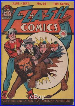 Flash Comics #66 All American Pub/DC Comics 1945 Golden Age Flash! Nice Copy FN