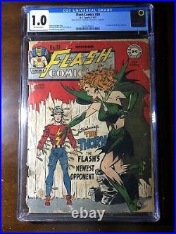 Flash Comics #89 (1947) Golden Age! First Rose and Thorn! CGC 1.0 Key