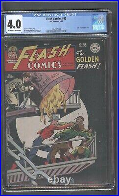 Flash Comics #95 CGC 4.0 Kubert, Hawkman, Flash Golden Age